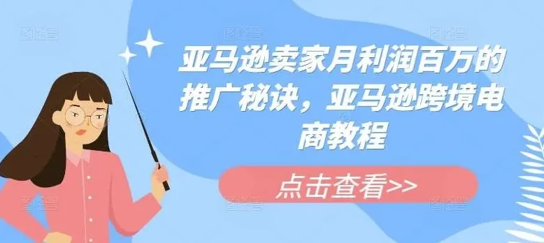亚马逊爆款推广12招:百万利润实战课程