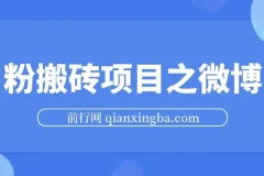 男粉搬砖项目之微博引流，快速引流高质量男粉，不违规不封号