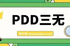 某最新PDD三无产品赔付玩法，一单利润50-100元