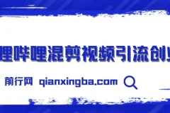 哔哩哔哩混剪视频引流创业粉，日引300+，知识星球零成本被动引流创业粉一天300+