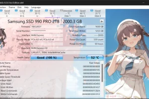 硬盘检测工具CrystalDiskInfo v9.3.2 正式版