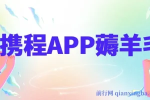 携程APP薅羊毛，外面卖1980的冷门赛道，矩阵月入1.5w