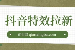 抖音特效君拉新项目 一天轻松拉新500+ 附带快速审核玩法+收徒弟玩法