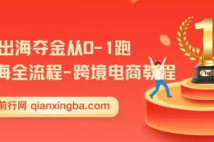 【精】14节出海夺金从0-1跑通出海全流程-跨境电商教程