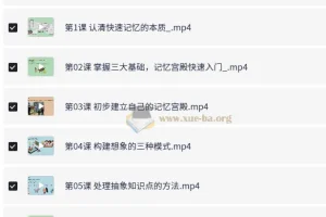 记忆宫殿入门到高阶技巧 – 带课件