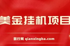 美金挂机项目，单窗口一天12，官方免费插件自动运行，对小白友好