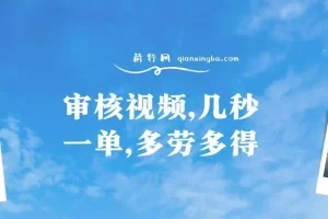 审核视频，几秒一单，多劳多得，新人小白一天轻松 300+