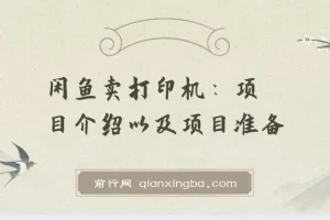 2024闲鱼卖打印机，月入3万2024最新玩法