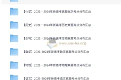 【9科】2021—2024年新高考真题考点分布汇总