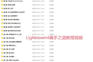Lightroom4高手之道教程视频
