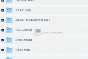 价值12888元！雅思考试资源合集 听力、口语、阅读、写作全科目核心资料 615GB