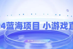 小游戏直播，2024蓝海项目 ，单日收益10000+，月入35W,小白当天上手