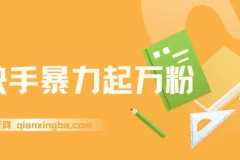 快手暴力起万粉，涨粉只需一星期，多种变现模式，直接秒开万合