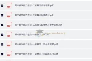 【高考数学】2025版高中数学 巴蜀智库-能力进阶一二轮复习