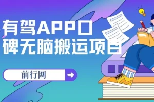 有驾APP口碑无脑搬运项目又来了，单号最高110块，可多号操作