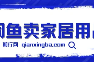 闲鱼卖家居用品月入3w技巧,揭秘！