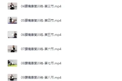 《腰痛运动康复课程》