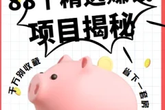 88个精选赚钱项目揭秘