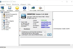 硬件信息检测 HWiNFO v8.10.5520 绿色便携版