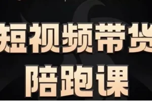 短视频带货陪跑，让普通人做短视频带货变得更简单