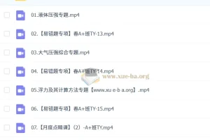 2024-2025 初二物理 刘怡 A+暑假 秋季班 寒假 春季班