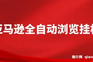 亚马逊全自动浏览挂机，收益稳定且前景广阔