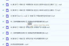 王海萌 2026高三高考历史 一轮暑假班秋季班 更新中