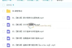 高中化学 李伟 2026届 2024-2025高二化学 春季班 百度云网盘