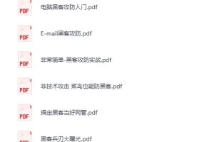 《黑客技术学习书籍大合集》 网络安全方向[PDF]