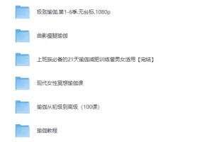 《小红书花198元买来的韩国瑜伽老师雅慧9节超高清瑜伽课程》