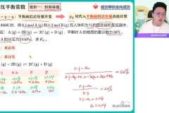 冯琳琳高二化学反应原理提升班：热化学/平衡/电化学专题精讲