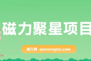 磁力聚星项目，24小时无人直播，4个月变现122w，可矩阵操作