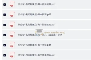 2026作业帮-名师敲重点（高中全科）