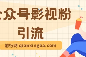 公众号影视粉引流