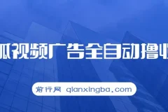 搜狐视频广告全自动撸收益，单号日入5张