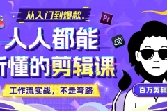 百万剪辑师《B站课堂：人人都能听懂的剪辑课 (附课件) 》[MP4] [21.5GB]