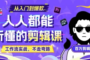百万剪辑师《B站课堂：人人都能听懂的剪辑课 (附课件) 》[MP4] [21.5GB]