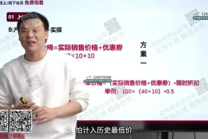 拼多多全店动销4课：逻辑+策略+付费+SOP