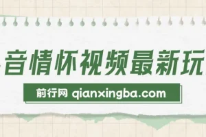 抖音情怀视频最新玩法，多种变现方式，单挑视频变现1000+，操作及其简单