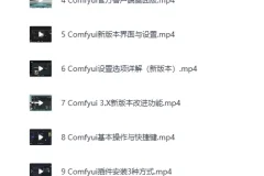 《B站精品课：全面掌握Comfyui系统教程》CG迷李辰[MP4]