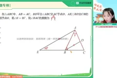 李爽初二数学人教版2023秋季A+班全套笔记与视频