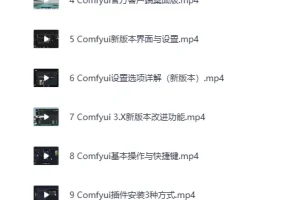 《B站精品课：全面掌握Comfyui系统教程》CG迷李辰[MP4]
