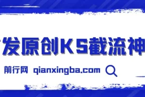 首发原创KS截流神器，手机即可采集id直接截流