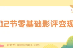 12节零基础影评变现课