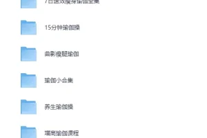 《美女健身必备]瑜伽课程合集》(七大系列)