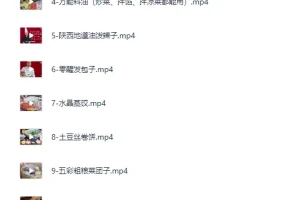 20套家庭面食面点私房视频课程
