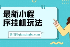 最新小程序挂机玩法，手机操作日入900+，操作简单，当天见收益