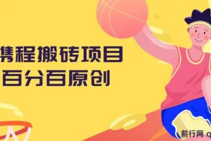携程搬砖项目，百分百原创，可实操变现，新手小白月入1k+