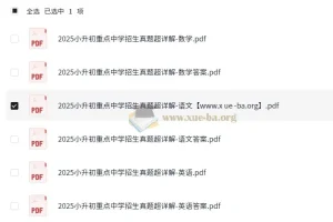 小升初重点中学招生真题超详解