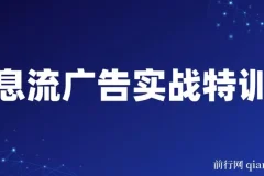 第37期信息流广告实战特训营